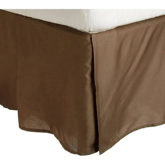 Superior Egyptian Cotton Solid Bed Skirt, Twin, Taupe
