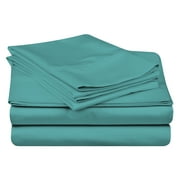 Superior Egyptian Cotton Solid Sheet Set, Queen, Teal