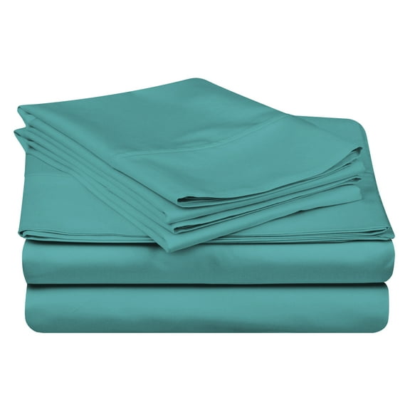 Superior Egyptian Cotton Solid Sheet Set, Queen, Teal