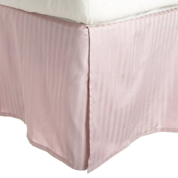 Superior Egyptian Cotton Stripe Bed Skirt, King, Lavender