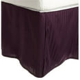 thumbnail image 1 of Superior Egyptian Cotton Stripe Bed Skirt, Twin, Plum, 1 of 2