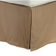 thumbnail image 1 of Home City Impressions 300 Thread Count 100% Premium Combed Cotton Stripe Bed Skirt - Twin - Taupe, 1 of 2