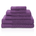 thumbnail image 1 of Superior Egyptian Cotton Two Pattern and Solid 6-Piece Towel Set, 1 of 5