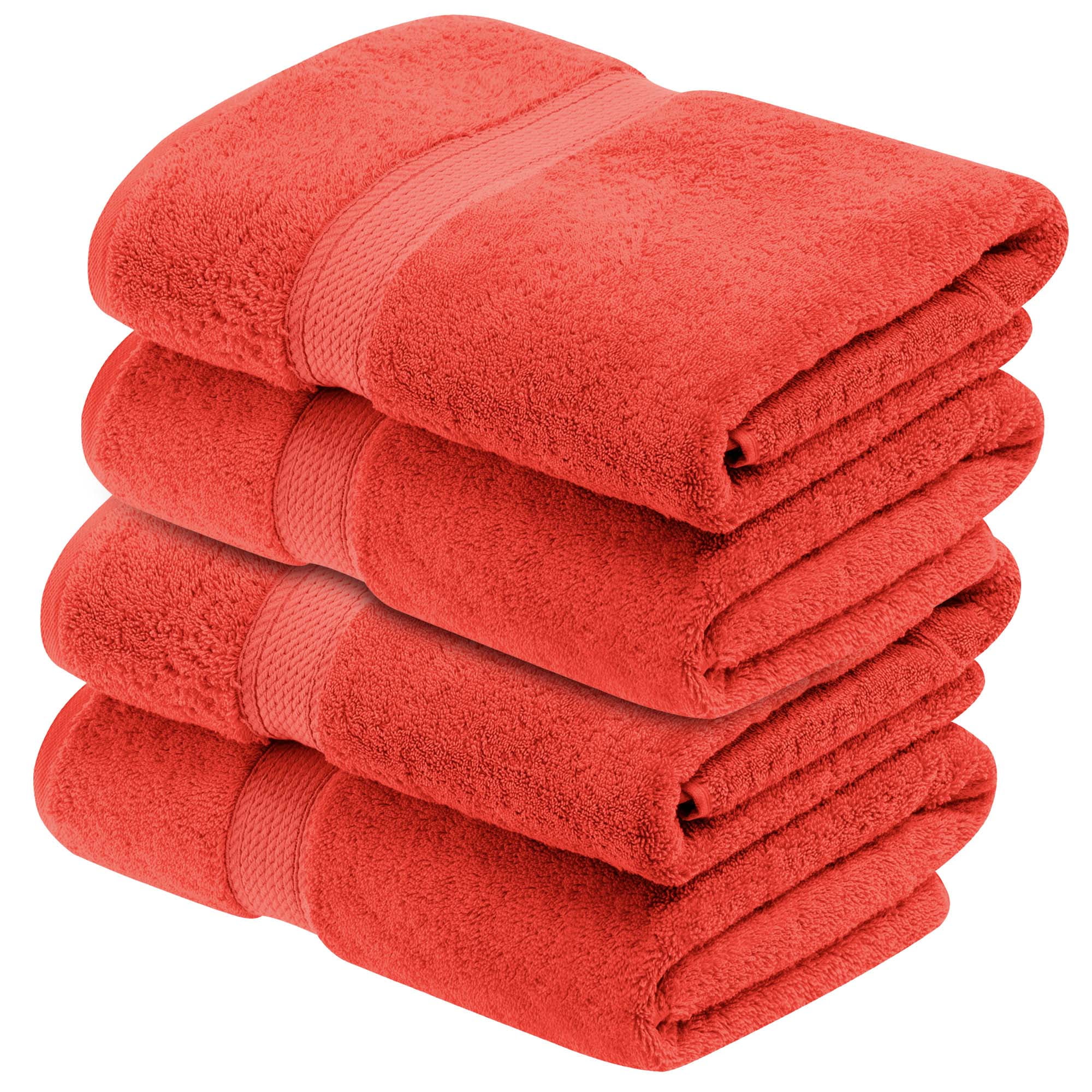 Superior Egyptian Cotton Ultra-Plush Bath Towel (Set of 4), Latte 