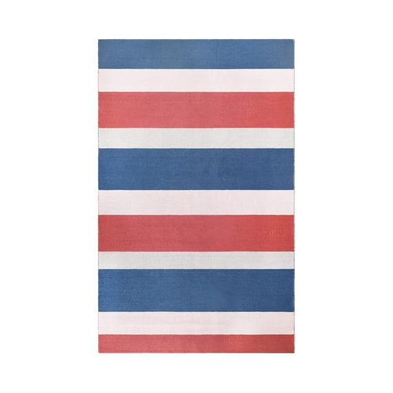 Superior Eisley Striped Indoor/ Outdoor Area Rug, 3' 6" x 5' 6", Terra