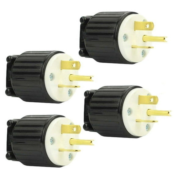 Superior Electric (4 Pack) Plug 3 Wire, 20 Amps, 125V, NEMA 5-20P - YGA021-4PK