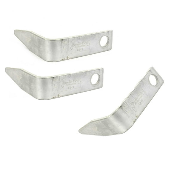 Superior Electric GH1 Single hole "L" 3/8 Inch Aluminum hook, 4 Pack, GH1-4PK