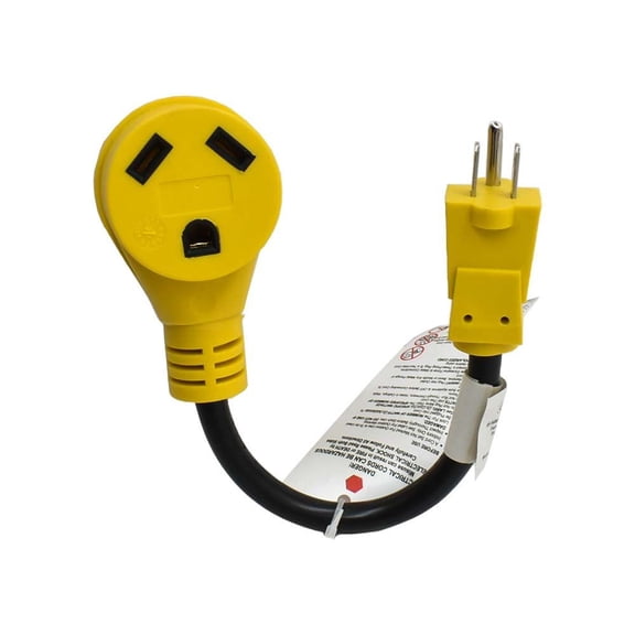 Superior Electric RVA1501 RV Power Cord Adapter 15 amp Male 5-15P to 30 amp Female TT-30R - RVA1502