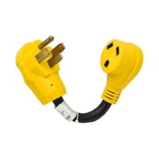 Superior Electric RVA1504 50 Amp Male to 30 Amp Female Dogbone Adapter RV Electrical Converter Cord Cable