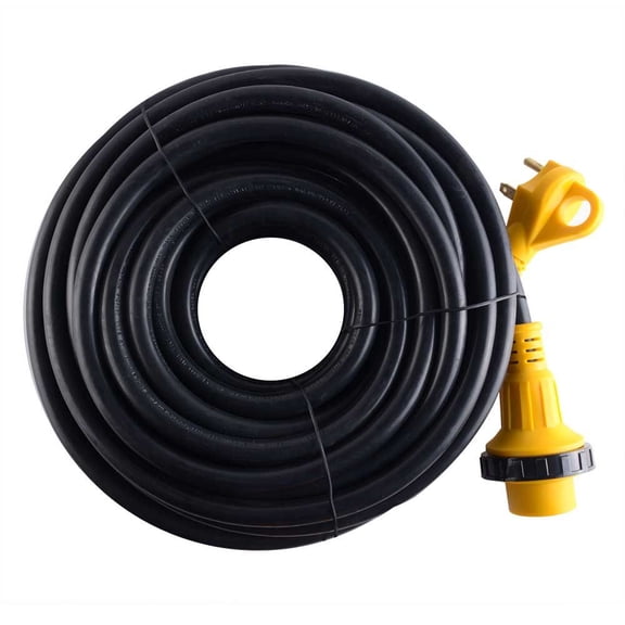 Superior Electric RVA1525 50 ft. 30 Amp RV 10AWG Cord With Connector NEMA L5-30R, Plug NEMA TT-30P & Handle
