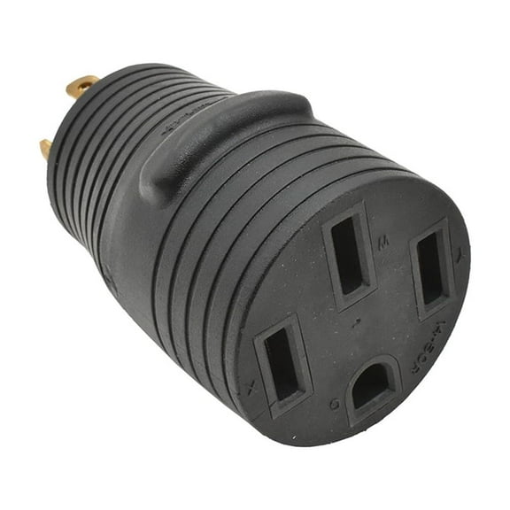 Superior Electric RVA1592 30 Amp Male NEMA L14-30P to 50 Amp Female NEMA 14-50R Adapter Plug for RV