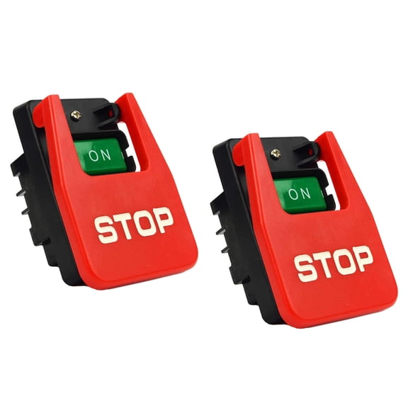 Superior Electric SW56 Replacement Push Button Switch for Larger Table Saws (2-Pack)