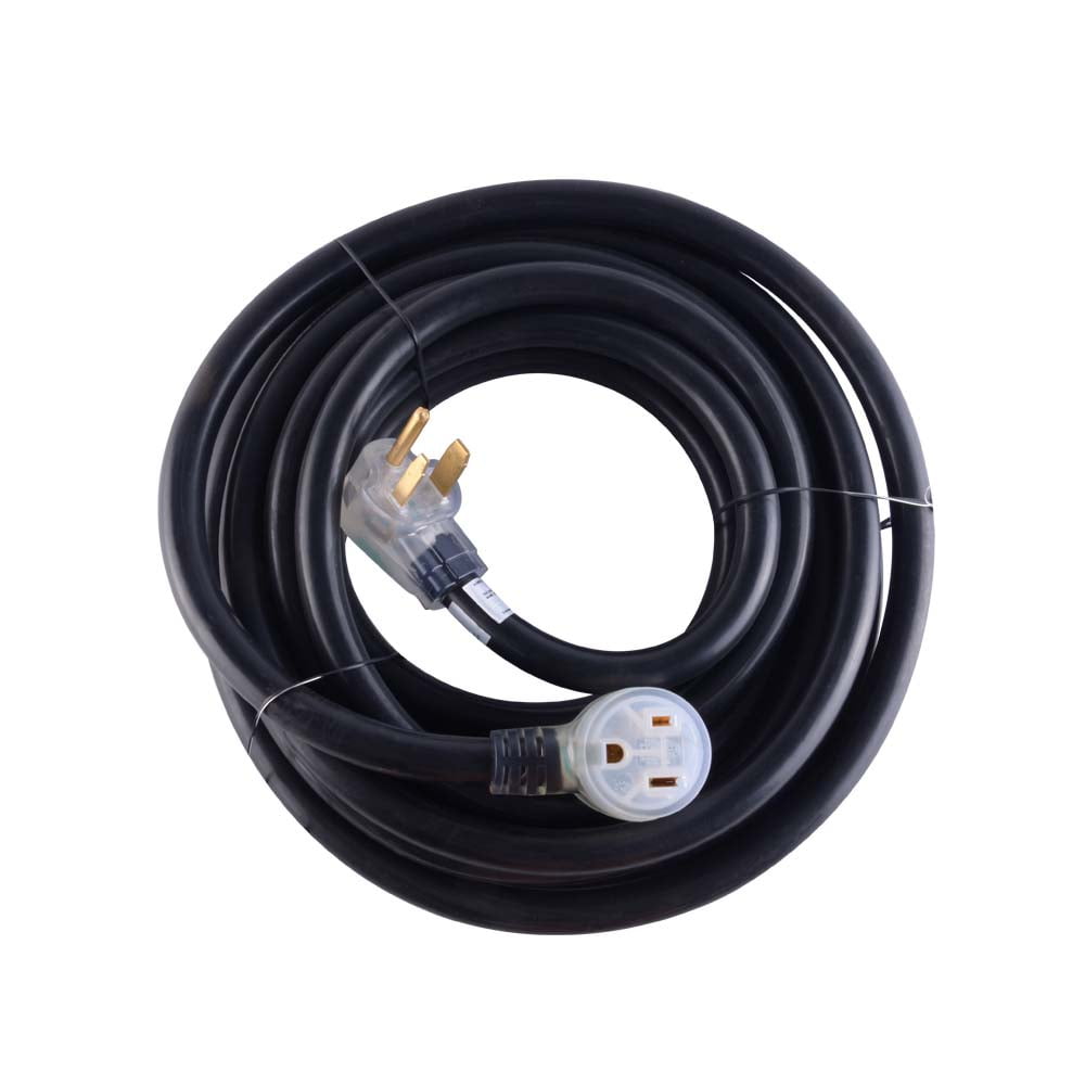 Superior Electric WC825 Heavy-Duty Welder Extension Cord with 3 Prong Lighted Receptacles  8AWG 25ft NEMA 6-50
