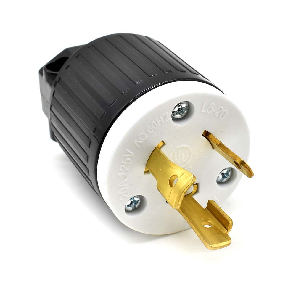 Superior Electric YGA018 Twist Lock Electrical Plug 3 Wire, 20 Amps, 125V, NEMA L5-20P