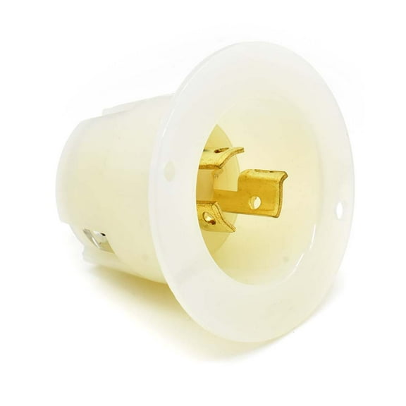 Superior Electric YGF175 Twist Lock Flange Plug 2-Pole 3-Wire 15A 250V NEMA L6-15P