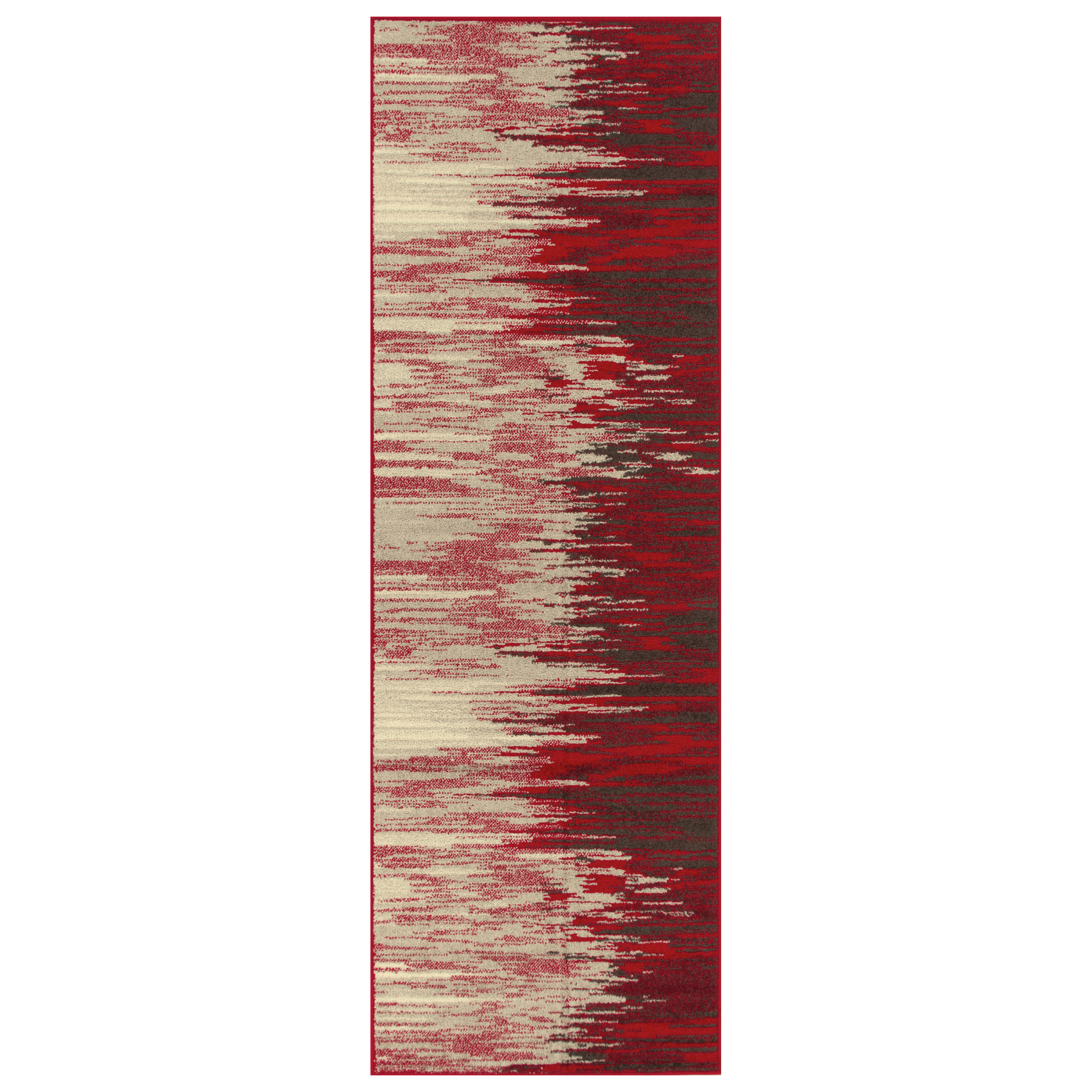 Modern Red Runner Rug Superior Elegant Dramatic Holland Indoor Runner Rug, Red, 2' 7