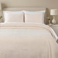 thumbnail image 1 of Superior Enzy Floral Matelasse Bedspread and Sham Set, 3-Piece Soft Textured Jacquard Bedspreads, Queenz, Ivory, 1 of 9