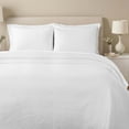 thumbnail image 1 of Superior Enzy Floral Matelasse Bedspread and Sham Set, 3-Piece Soft Textured Jacquard Bedspreads, California King, White, 1 of 9