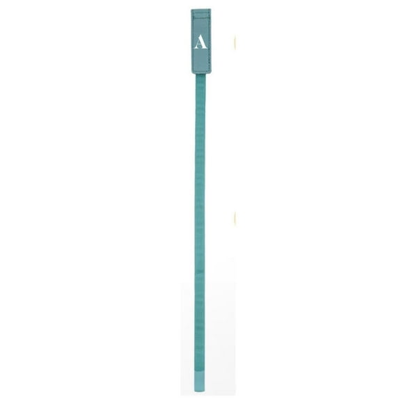 Superior Essentials Magnetic Bible bookmark with Personalized Embossed Inital Letter - Attachable Bible Ribbon Gift Bookmark for Book Lovers A- AquaBlue