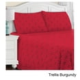 thumbnail image 1 of Superior  Extra Soft All Season Brushed Cotton Flannel Trellis Sheet Set, 1 of 5