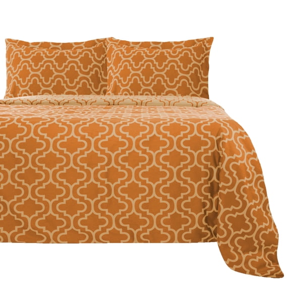 Superior Extra Soft and All Season 100 Percent Brushed Cotton Flannel Solid Duvet Cover Set