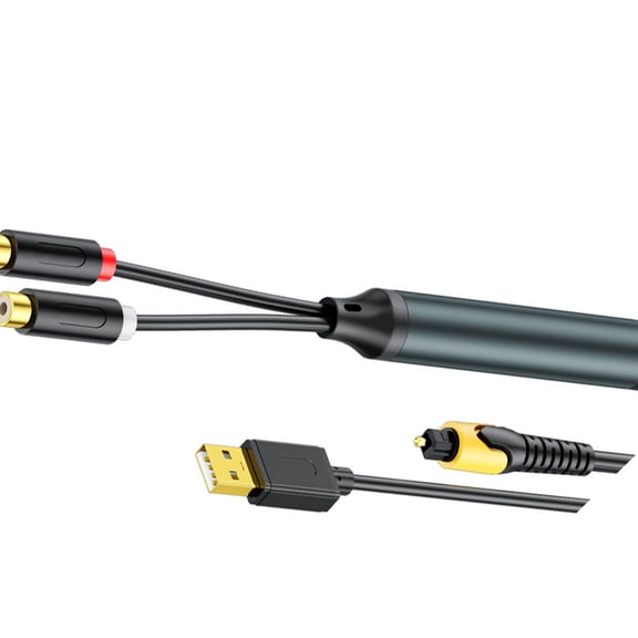 Superior Fiber To Phono Converter Cable Supports 192KHz 24Bit For Excellent Sound