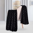 thumbnail image 1 of Superior Fleece Plush Fluffy Soft Blanket, Polka Dot Black, Throw, 1 of 9