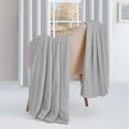 thumbnail image 1 of Superior Fleece Plush Fluffy Soft Blanket, Polka Dot Platinum, Throw, 1 of 9