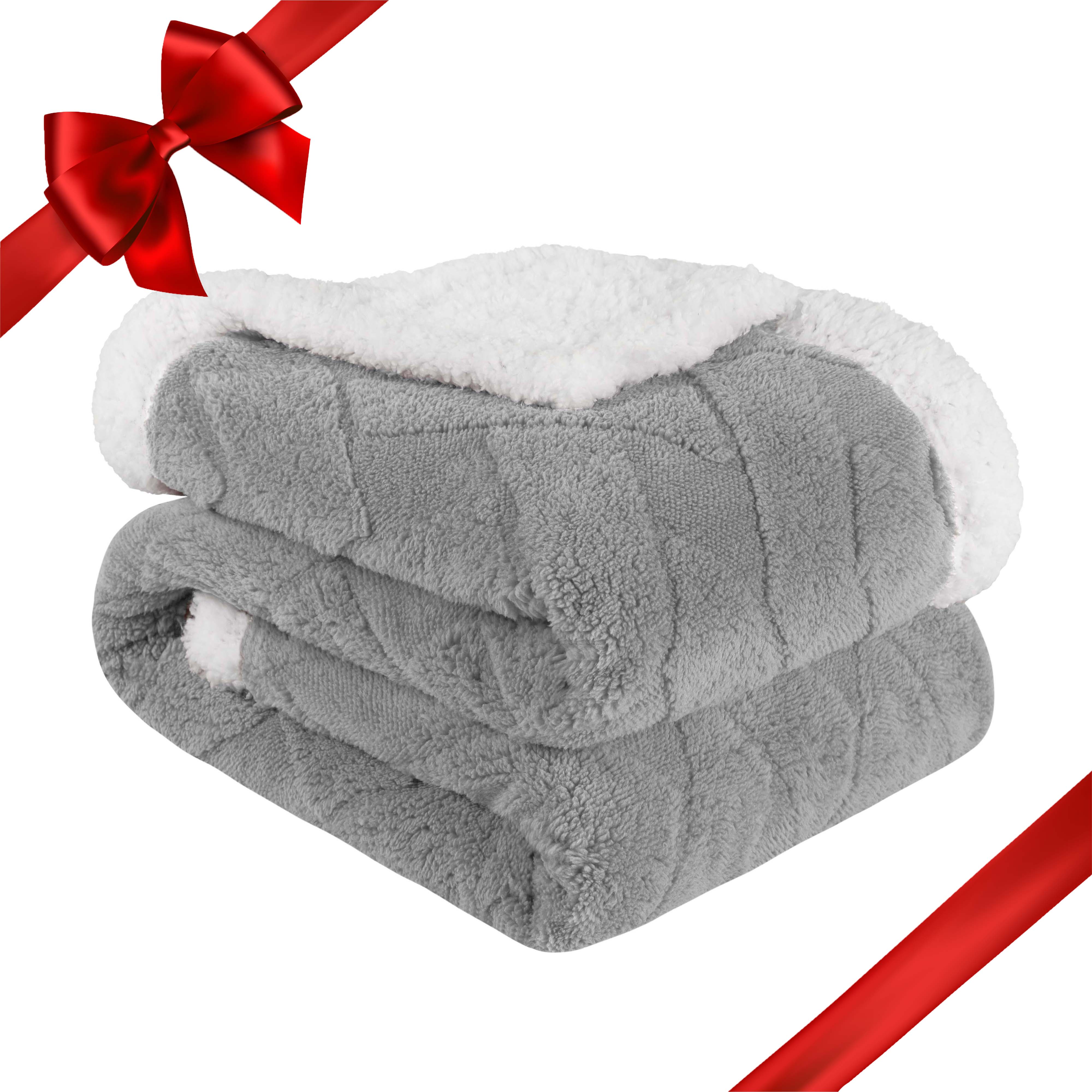 Satin Fleece Blanket by OakRidge™Full QueenRose