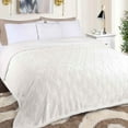 thumbnail image 1 of Superior Nuuk Fleece Reversible Lattice Blanket, Full/Queen, White, 1 of 7