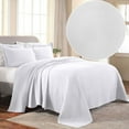 thumbnail image 1 of Superior Fleur De Lis Cotton Decorative Bedspread and Sham Set, Twin, White, 1 of 8