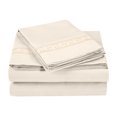 thumbnail image 1 of Superior Fogarty Embroidered Microfiber Sheet Set, Cal King, Ivory, 1 of 4