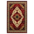 thumbnail image 1 of Superior Folk Diamond Rustic Eclectic Bohemian Power-Loomed Indoor Area Rug, Red, 3' x 5', 1 of 4