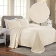 thumbnail image 1 of Superior Geometric Fret Cotton Decorative Bedspread and Sham Set, Twin, Ivory, 1 of 9