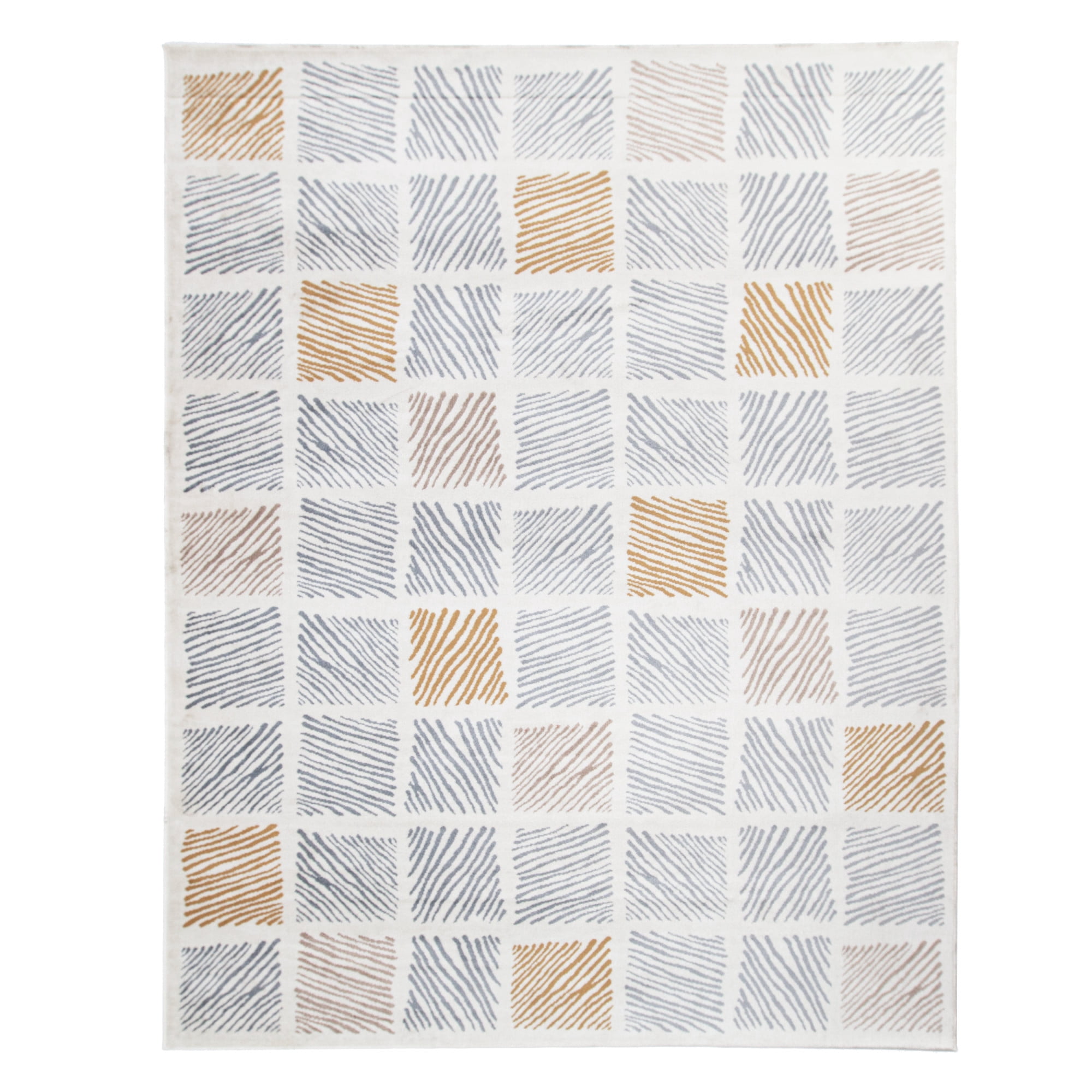 Square Design Rugs Superior Geometric Square Design Indoor Area Rug, 8' x 10', Grey ...