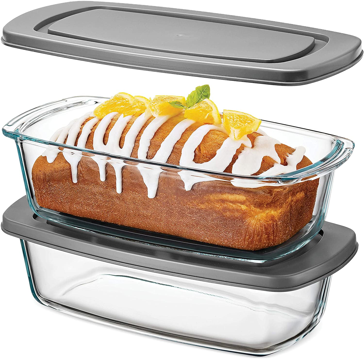  Meatloaf Pan with Drain Tray, Hitseon 2 in 1 Foldable Loaf Pans  for Baking Bread, Dishwasher Safe Metallic Nonstick Coating Bread Pan with  Silicone Rack for Oven Cooking (Gray): Home 