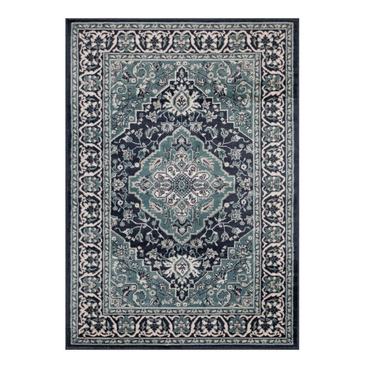 Superior Glendale Oriental Medallion Indoor Area Rug, 4' x 6', Deep