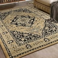 thumbnail image 1 of Superior Glendale Oriental Medallion Indoor Area Rug, 8'x10', Gold, 1 of 5