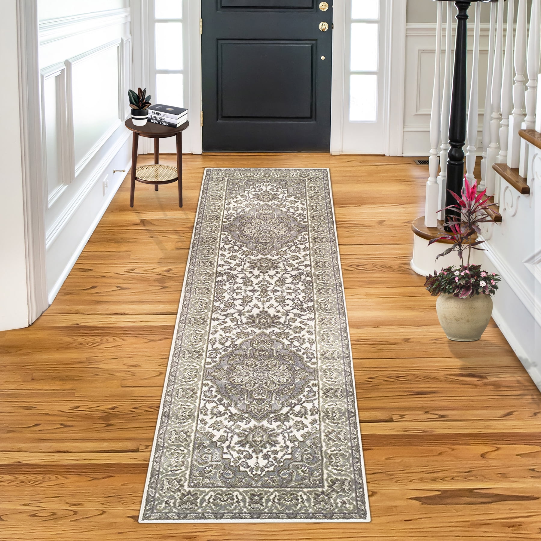 Superior Glendale Oriental Medallion Indoor Runner Rug, 2'7"x8', Green