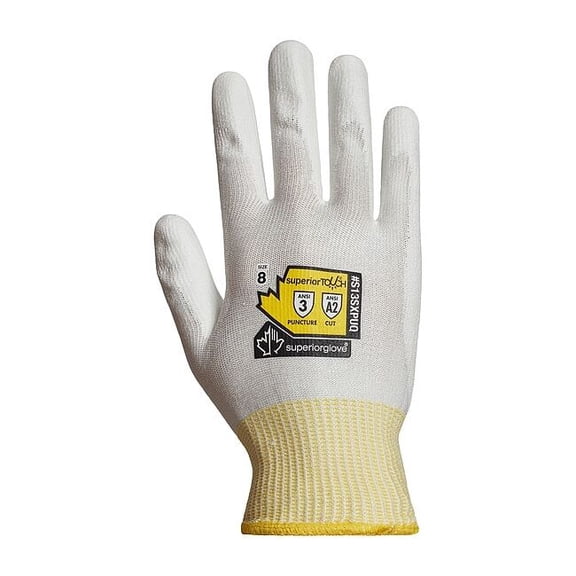 Superior Glove Cut Resistant Glove,PTFE Poly,PR S13SXPUQ-8