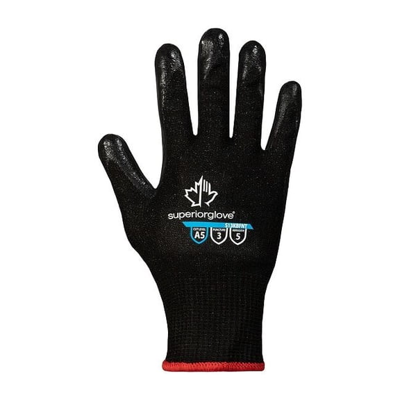 Cut-Resistant Gloves, Cut Level A3 ,Dipped ,Foam Nitrile ,Smooth ,M 1 PR