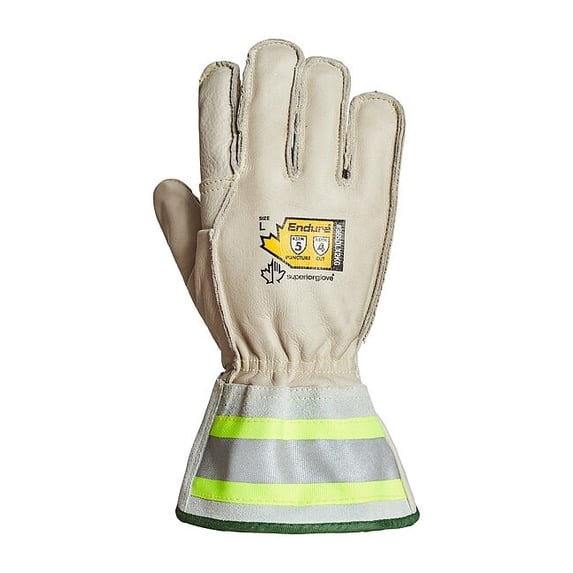 Superior Glove Leather Gloves,White,Glove Size XL,PR 365DLX2KG-XL