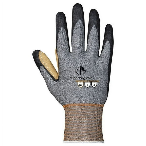 Superior Glove Knit Gloves,Cut Resistant,A9,M,PR S21TXUFNLTC-8