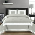 thumbnail image 1 of Superior Grammercy 3 Piece Modern Bedding Set, Full/ Queen, Grey, 1 of 5