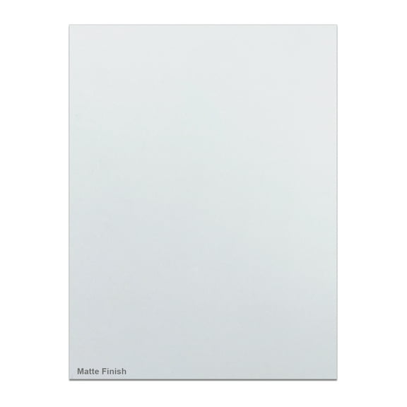 Superior Graphic Supplies Clear Matte/Matte Rigid Vinyl Sheet - .010 inches (10mil) Thickness x 8 inches Wide x 10 inches Long for DIY, Display, Projects, Prints and Crafts, Pack of 10