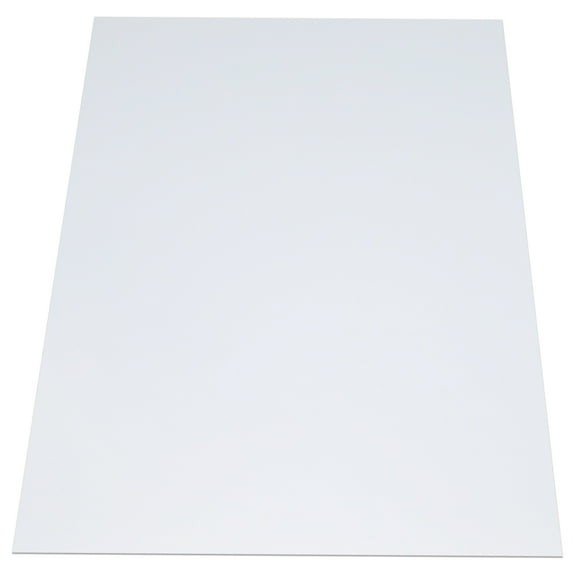 Superior Graphic Supplies White Gloss/Gloss Rigid Vinyl Sheet - .020 inches (20mil) Thickness x 25 inches Wide x 52 inches Long for DIY, Display, Projects, Prints and Crafts, Pack of 6