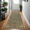 thumbnail image 1 of Superior Heritage Oriental Floral Indoor Area Rug, 2' 7" x 8', Green, 1 of 8