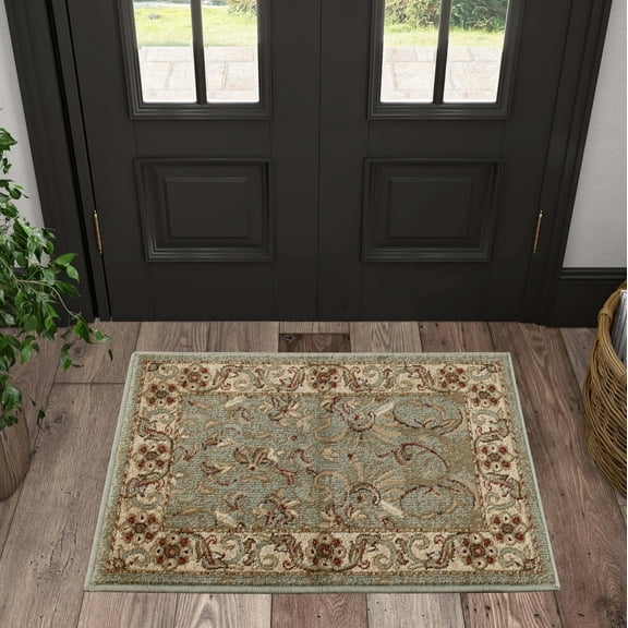Superior Heritage Oriental Floral Indoor Area Rug, 2' x 3', Green