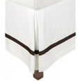 thumbnail image 1 of Superior Hotel 300 Thread Count Bed Skirt, Twin, White/ Choco, 1 of 1