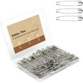 thumbnail image 1 of Superior Hub 2.2 Inch Large Safety Pins 200 Pcs Silver Pins Bulk Heavy Duty for Clothes, Sewing, Craft, 1 of 14